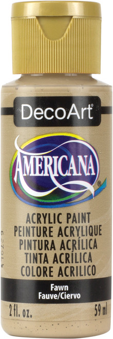 6 Pack - DecoArt Americana Acrylic Paint 2oz-Fawn - Opaque - DA-242 - 766218012005