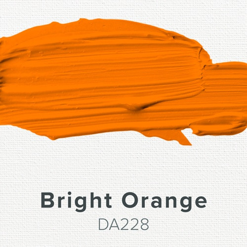 6 Pack - DecoArt Americana Acrylic Paint 2oz-Bright Orange - Semi-Opaque - DA-228