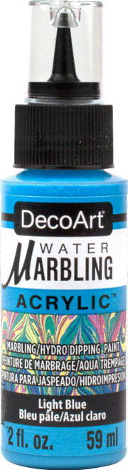 3 Pack - DecoArt Water Marbling Paint 2oz-Light Blue - DWMP-15 - 766218137883