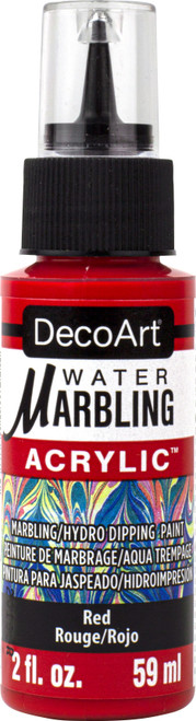 3 Pack DecoArt Water Marbling Paint 2oz-Red DWMP-03 - 766218137760