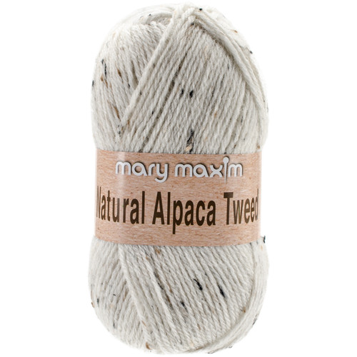 10 Pack - Mary Maxim Natural Alpaca Tweed Yarn-Raw Cotton - Y083-300 - 848787014687