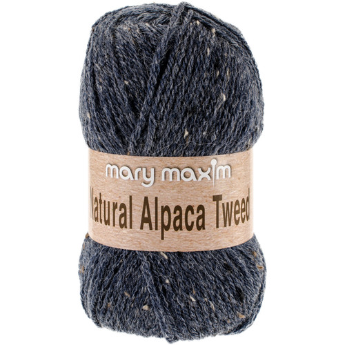 10 Pack - Mary Maxim Natural Alpaca Tweed Yarn-Blue Stone - Y083-307 - 848787014748
