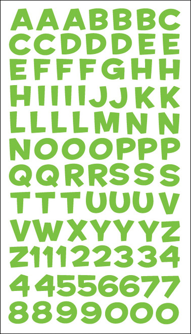 6 Pack - Sticko Alphabet Stickers-Funhouse Green Metallic - E5240044 - 015586889604 6 Pack - Sticko Alphabet Stickers-Funhouse Green Metallic - E5240044 - 015586889604