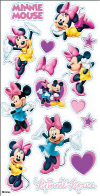 6 Pack - EK Disney Classic Stickers-Minnie Mouse - E5300020