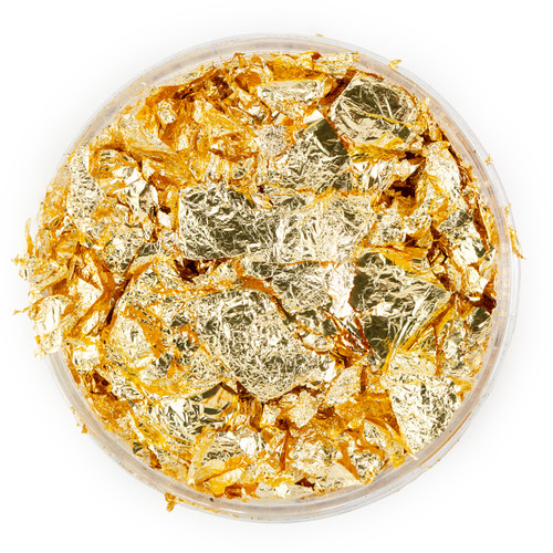 3 Pack - Nuvo Gilding Flakes 6.8oz-Radient Gold - NGF850