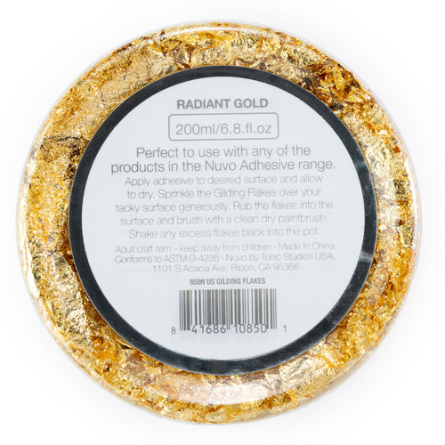 3 Pack - Nuvo Gilding Flakes 6.8oz-Radient Gold - NGF850 3 Pack - Nuvo Gilding Flakes 6.8oz-Radient Gold - NGF850