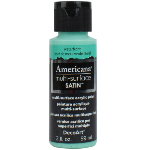 6 Pack - DecoArt Americana Multi-Surface Satin Acrylic Paint 2oz-Waterfront - DA5-30-66 - 766218083845