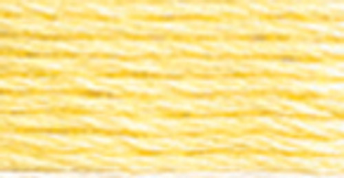 12 Pack - DMC Pearl Cotton Skein Size 5 27.3yd-Very Light Golden Yellow - 115 5-3078 - 077540036578