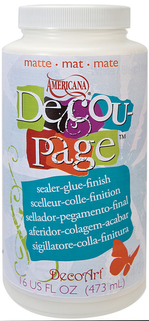 3 Pack - DecoArt Americana Decou-Page Glue-16oz Matte - DS10665 3 Pack - DecoArt Americana Decou-Page Glue-16oz Matte - DS10665