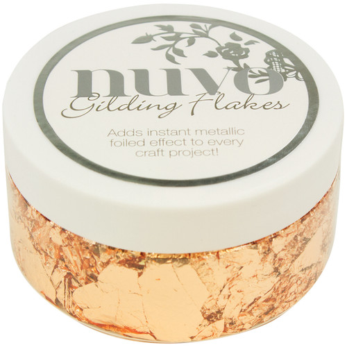 3 Pack - Nuvo Gilding Flakes 6.8oz-Sunkissed Copper - NGF852 - 5060407158525