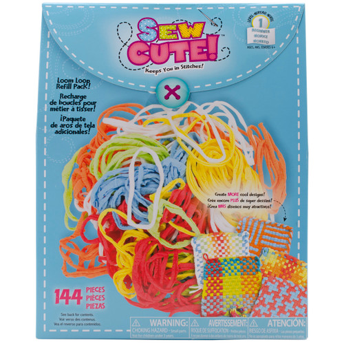 3 Pack - Colorbok Sew Cute! You Design It Loom Loop Refill Kit-Assorted - 49171 - 765468491714