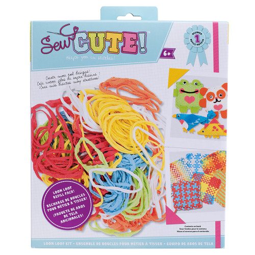 3 Pack - Colorbok Sew Cute! You Design It Loom Loop Refill Kit-Assorted - 49171 - 765468491714