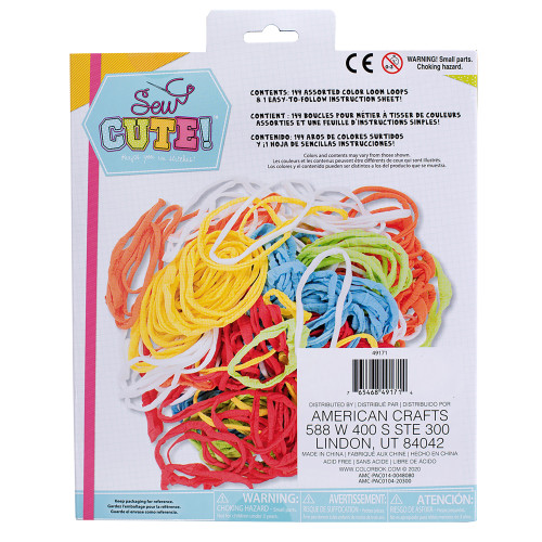 3 Pack - Colorbok Sew Cute! You Design It Loom Loop Refill Kit-Assorted - 49171