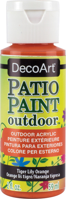 6 Pack - DecoArt Patio Paint 2oz-Tiger Lily Orange - DCP-36 - 766218002976
