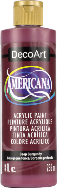 3 Pack - DecoArt Americana Acrylic Paint 8oz-Deep Burgundy - DA8-DA128 - 766218001610