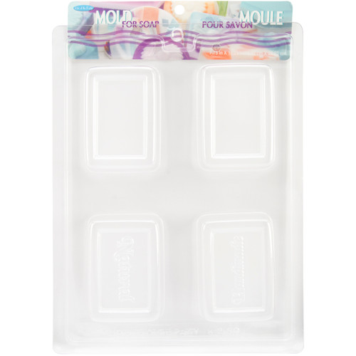 6 Pack - Life Of The Party Soap Mold 7.75"X10.25"-4 Cavity - Rectangles - 151-69 - 649979151698
