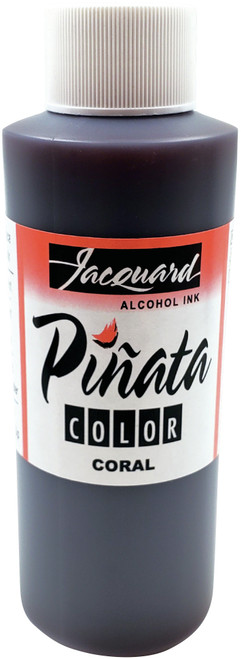 6 Pack - Jacquard Pinata Color Alcohol Ink 4oz-Coral - JFC4OZ-3008 - 743772033929