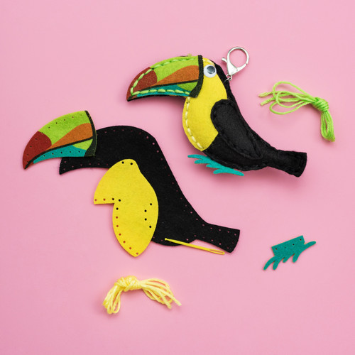 3 Pack - Colorbok Sew Cute! Felt Keychain-Toucan - 34004933 3 Pack - Colorbok Sew Cute! Felt Keychain-Toucan - 34004933