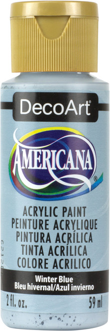 6 Pack - DecoArt Americana Acrylic Paint 2oz-Winter Blue - Opaque - DA-190 - 016455290309