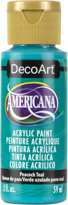 6 Pack - DecoArt Americana Acrylic Paint 2oz-Peacock Teal - DA-326 - 766218083753