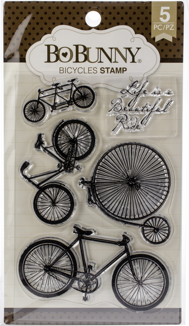 3 Pack - BoBunny Stamps-Bicycles - 7310181 - 665573101815