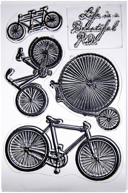3 Pack - BoBunny Stamps-Bicycles - 7310181