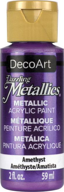 6 Pack - DecoArt Dazzling Metallics Acrylic Paint 2oz-Amethyst - DM-DA321 - 766218074546 6 Pack - DecoArt Dazzling Metallics Acrylic Paint 2oz-Amethyst - DM-DA321 - 766218074546