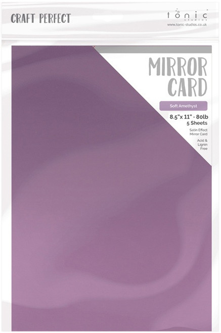3 Pack - Craft Perfect Satin Mirror Cardstock 8.5"X11" 5/Pkg-Satin -Soft Amethyst - MIRRORS-9495E 3 Pack - Craft Perfect Satin Mirror Cardstock 8.5"X11" 5/Pkg-Satin -Soft Amethyst - MIRRORS-9495E