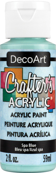 6 Pack - DecoArt Crafter's Acrylic All-Purpose Paint 2oz-Sky Blue - DCA-33 - 016455545621