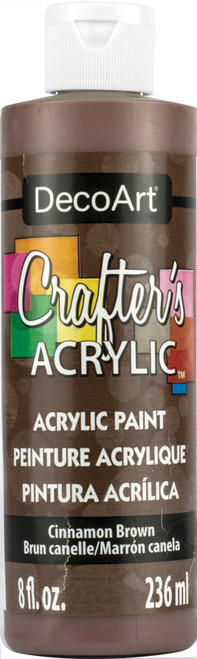 3 Pack - DecoArt Crafter's Acrylic All-Purpose Paint 8oz-Cinnamon Brown - DCA9-12 - 016455601228 3 Pack - DecoArt Crafter's Acrylic All-Purpose Paint 8oz-Cinnamon Brown - DCA9-12 - 016455601228