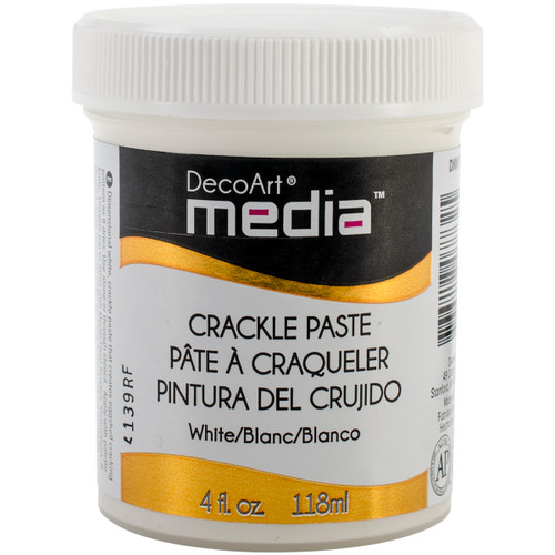 4 Pack - DecoArt Media Crackle Paste 4oz-White - DMM17 - 766218077325