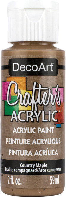 6 Pack - DecoArt Crafter's Acrylic All-Purpose Paint 2oz-Country Maple - DCA-13 - 016455545423