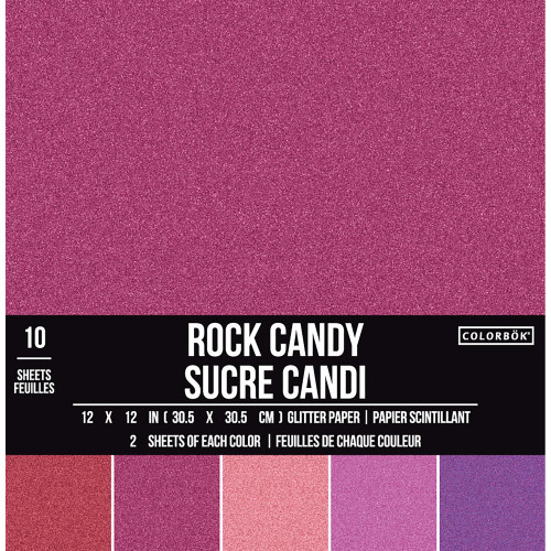 3 Pack - Colorbok Specialty Paper Pad 12"X12" 10/Pkg-Glitter Rock - 68261 - 765468682617