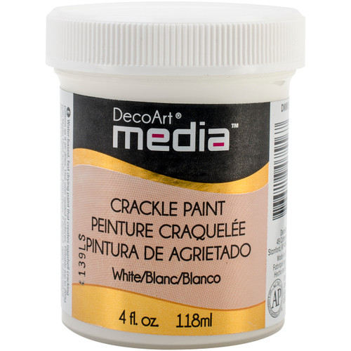 4 Pack - DecoArt Media Crackle Paint 4oz-White - DMM15 - 766218075567 4 Pack - DecoArt Media Crackle Paint 4oz-White - DMM15 - 766218075567