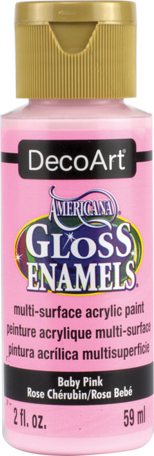 6 Pack - DecoArt Americana Gloss Enamels Acrylic Paint 2oz-Baby Pink - DAG-31 - 766218038036