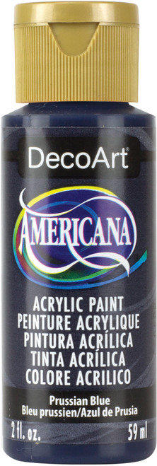 6 Pack - DecoArt Americana Acrylic Paint 2oz-Prussian Blue - Semi-Opaque - DA-138 - 016455238301