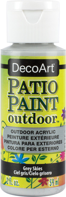 6 Pack - DecoArt Patio Paint 2oz-Grey Skies - DCP-78 - 766218064875 6 Pack - DecoArt Patio Paint 2oz-Grey Skies - DCP-78 - 766218064875