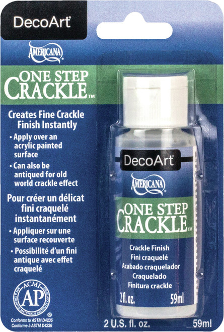 6 Pack - DecoArt One Step Crackle Finish Carded-2oz - DS69C-3 - 766218025258