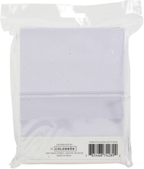 3 Pack - Colorbok A2 Envelopes (4.375"X5.75") 50/Pkg-White - 74289