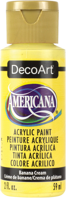 6 Pack - DecoArt Americana Acrylic Paint 2oz-Banana Cream - Opaque - DA-309 - 766218064240