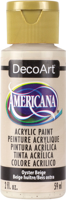 6 Pack - DecoArt Americana Acrylic Paint 2oz-Oyster Beige - Opaque - DA-313 - 766218064288