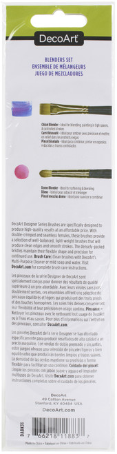 3 Pack - DecoArt Designer Series Brushes-Blenders Set - DABK36-K