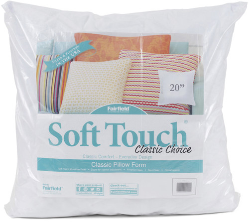 4 Pack - Fairfield Soft Touch Down-Like Pillow Insert-20"X20" - WST20 - 021191527206