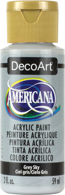 6 Pack - DecoArt Americana Acrylic Paint 2oz-Grey Sky - Opaque - DA-111 - 016455211304