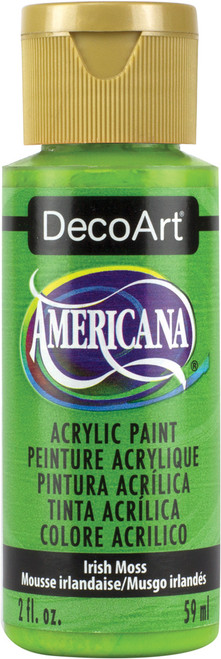 6 Pack - DecoArt Americana Acrylic Paint 2oz-Irish Moss - Opaque - DA-312 - 766218064271