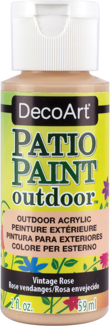6 Pack - DecoArt Patio Paint 2oz-Vintage Rose - DCP-61 - 766218037572