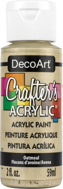 6 Pack - DecoArt Crafter's Acrylic All-Purpose Paint 2oz-Oatmeal - DCA-138 - 766218065049