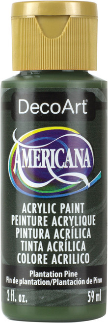 6 Pack - DecoArt Americana Acrylic Paint 2oz-Plantation Pine - Semi-Opaque - DA-113 - 016455213308
