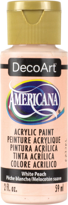 6 Pack - DecoArt Americana Acrylic Paint 2oz-White Peach - DA-024 - 016455124307 6 Pack - DecoArt Americana Acrylic Paint 2oz-White Peach - DA-024 - 016455124307