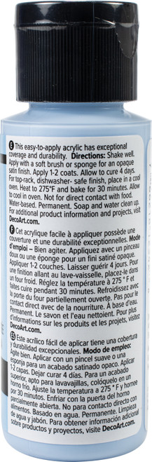 6 Pack DecoArt Glass Paint 2oz-Light Blue DGP2OZ-10